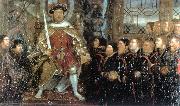 HOLBEIN, Hans the Younger Henry VIII and the Barber Surgeons sf oil on canvas